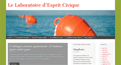 Desktop Screenshot of espritcivique.org