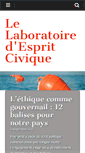 Mobile Screenshot of espritcivique.org