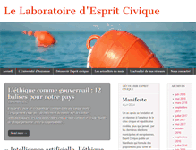 Tablet Screenshot of espritcivique.org